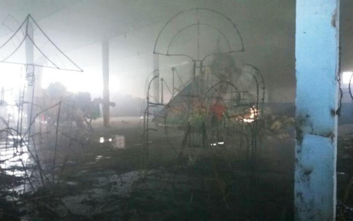 Incêndio iniciou às 16h e foi controlado em 20 minutos pelo Corpo de Bombeiros. Foto: Divulgação Corpo de Bombeiros.