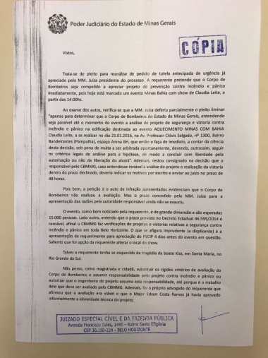 Juíza chegou lembrar tragédia da boate Kiss, em Santa Maria (RS)